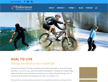 Tablet Screenshot of endurancepteugene.com